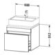 Duravit Meuble sous-lavabo DuraStyle 60x54,8 cm, blanc avec base, 1 tiroir