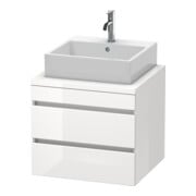 Duravit Meuble sous lavabo DuraStyle 60x54,8 cm, blanc brillant, 2 tiroirs-1
