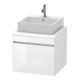 Duravit Meuble sous-lavabo DuraStyle 60x54,8 cm, blanc brillant/blanc mat, 1 tiroir-1