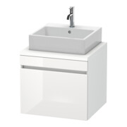 Duravit Meuble sous-lavabo DuraStyle 60x54,8 cm, blanc brillant/blanc mat, 1 tiroir