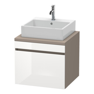 Duravit Meuble sous lavabo DuraStyle 60x54,8 cm, blanc hg/b ma, avec 1 tiroir