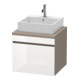 Duravit Meuble sous lavabo DuraStyle 60x54,8 cm, blanc hg/b ma, avec 1 tiroir-1