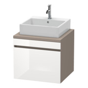 Duravit Meuble sous lavabo DuraStyle 60x54,8 cm, blanc hg/b ma, avec 1 tiroir