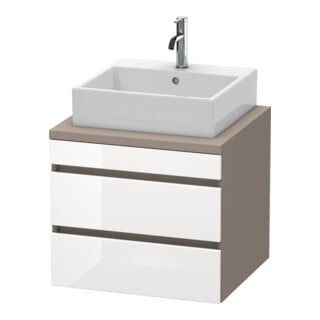 Duravit Meuble sous-lavabo DuraStyle 60x54,8 cm, blanc hg/b ma, f Kons, 2 tiroirs