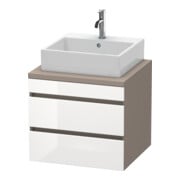 Duravit Meuble sous-lavabo DuraStyle 60x54,8 cm, blanc hg/b ma, f Kons, 2 tiroirs