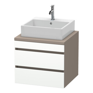Duravit Meuble sous lavabo DuraStyle 60x54,8 cm, blanc mat, 2 tiroirs