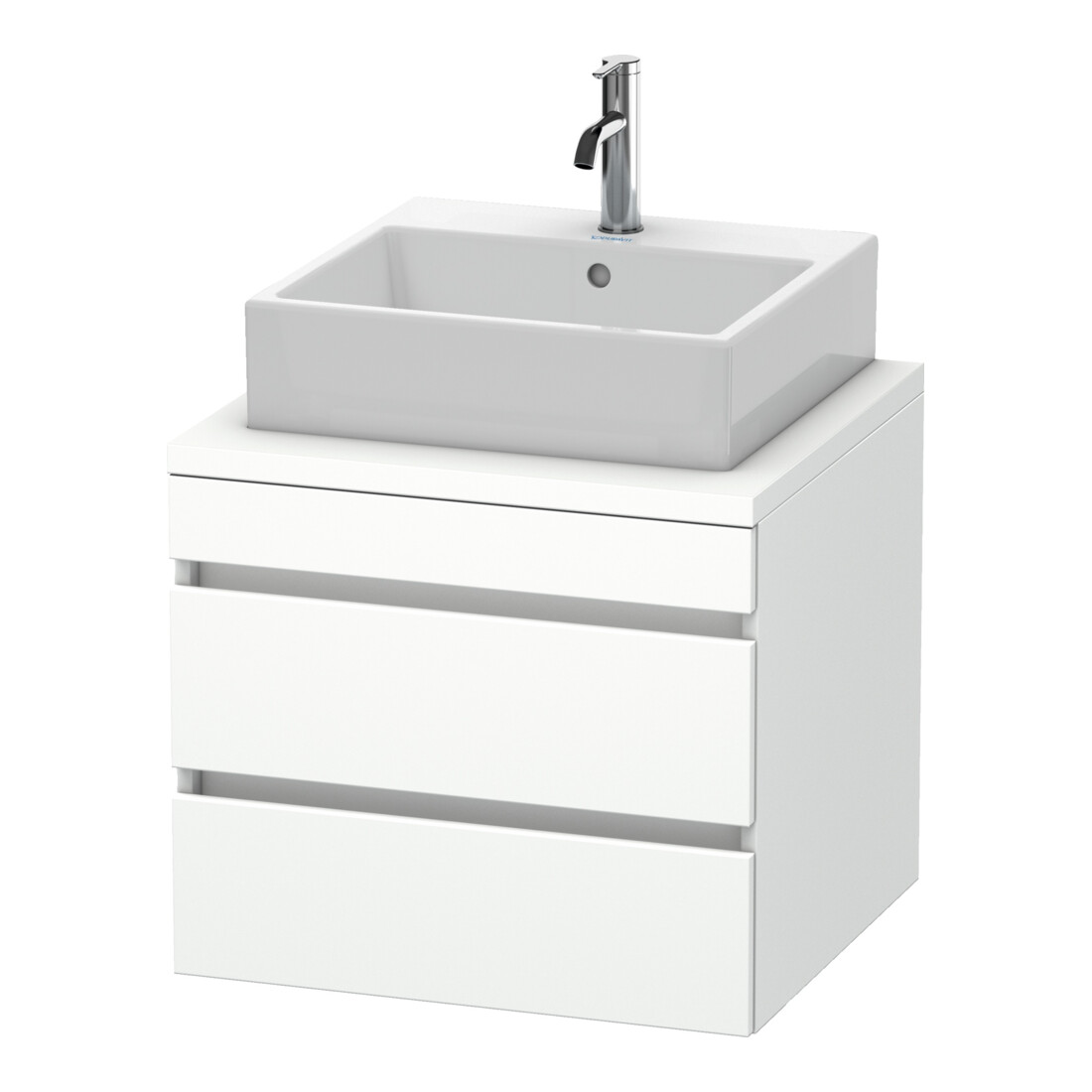 Duravit Meuble sous-lavabo DuraStyle 60x54,8 cm, blanc mat, 2 tiroirs
