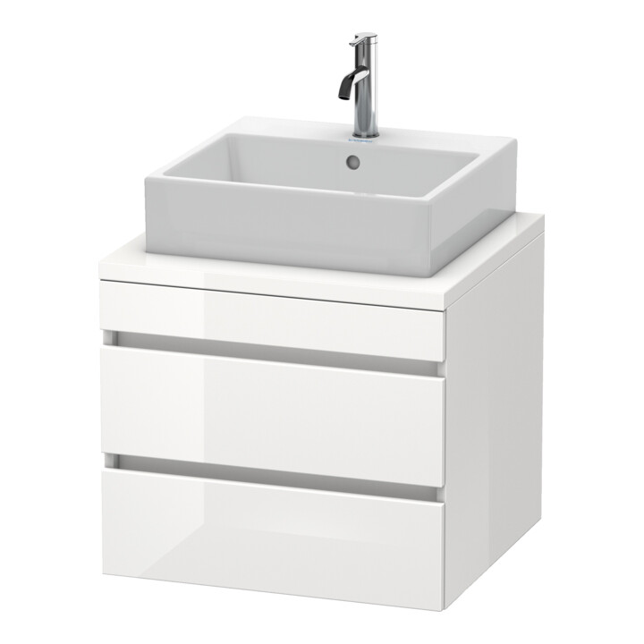 Duravit Meuble sous lavabo DuraStyle 60x54,8 cm, blanc mat, 2 tiroirs