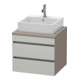 Duravit Meuble sous lavabo DuraStyle 60x54,8 cm, blanc mat, 2 tiroirs-1