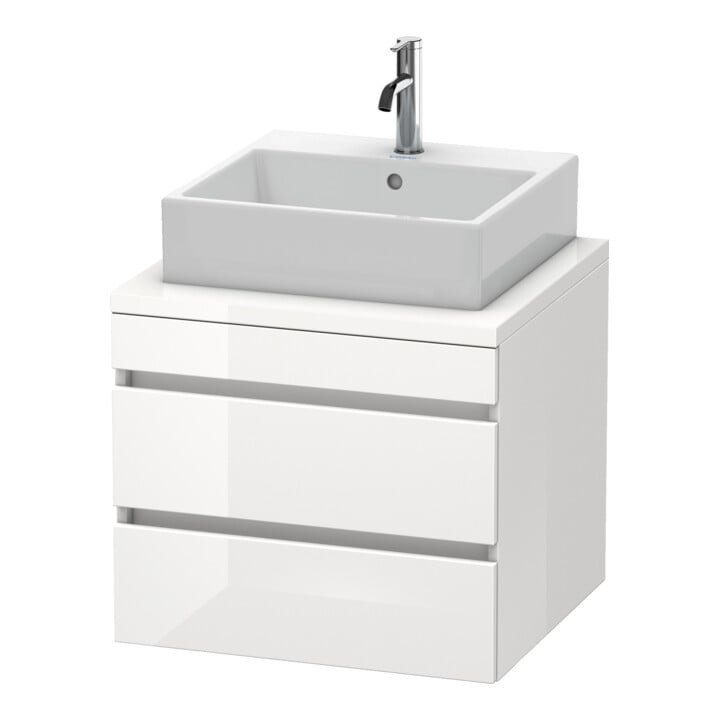 Duravit Meuble sous lavabo DuraStyle 60x54,8 cm, blanc mat, 2 tiroirs