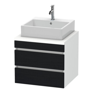 Duravit Meuble sous lavabo DuraStyle 60x54,8 cm, blanc œuf, 2 tiroirs