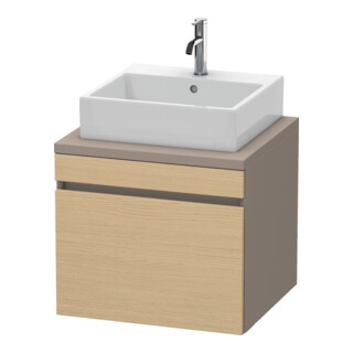 Duravit Meuble sous lavabo DuraStyle 60x54,8 cm, blanc œuf mat, 1 tiroir