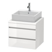 Duravit Meuble sous lavabo DuraStyle 60x54,8 cm, blanc œuf mat, 2 tiroirs-3