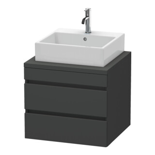 Duravit Meuble sous lavabo DuraStyle 60x54,8 cm, graph ma, f Kons, 2 tiroirs