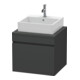 Duravit Meuble sous-lavabo DuraStyle 60x54,8 cm, graphite mat, avec console, 1 tiroir-1