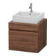 Duravit Meuble sous-lavabo DuraStyle 60x54,8 cm, noyer foncé, pour console, 1 tiroir-1
