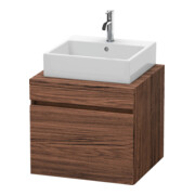Duravit Meuble sous-lavabo DuraStyle 60x54,8 cm, noyer foncé, pour console, 1 tiroir