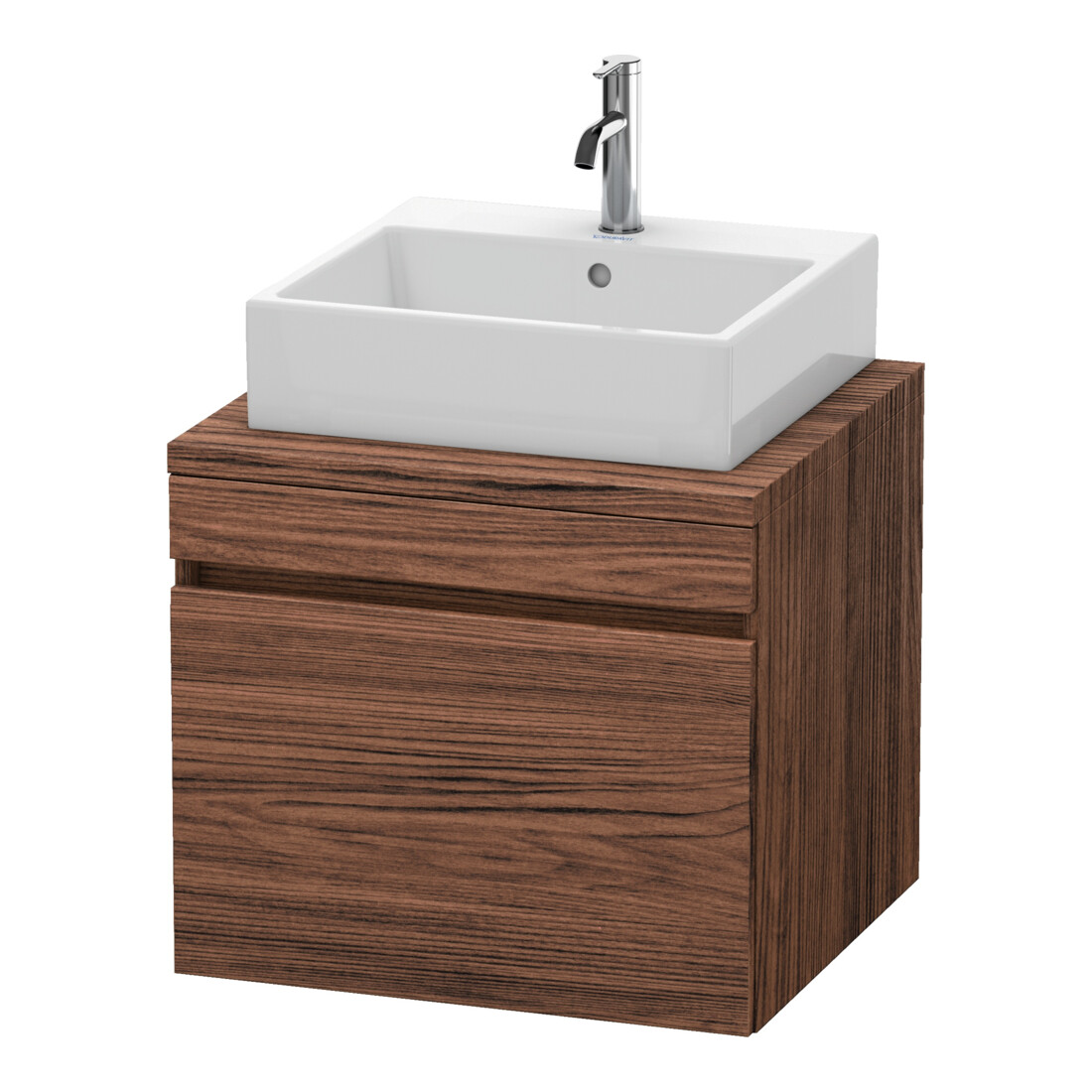 Duravit Meuble sous-lavabo DuraStyle 60x54,8 cm, noyer foncé, pour console, 1 tiroir