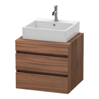 Duravit Meuble sous lavabo DuraStyle 60x54,8 cm, noyer naturel, pour console, 2 tiroirs