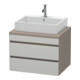 Duravit Meuble sous-lavabo DuraStyle 70x54,8 cm, betg/ba ma, f Kons, 2 tiroirs-1