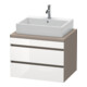 Duravit Meuble sous-lavabo DuraStyle 70x54,8 cm, blanc, 2 tiroirs-1