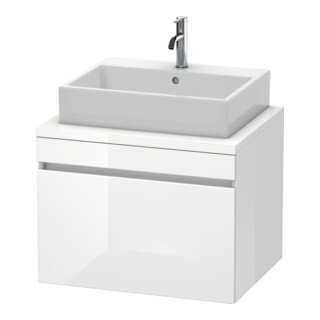 Duravit Meuble sous-lavabo DuraStyle 70x54,8 cm, blanc brillant, avec console, 1 tiroir