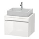 Duravit Meuble sous-lavabo DuraStyle 70x54,8 cm, blanc brillant, avec console, 1 tiroir