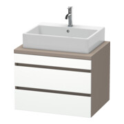Duravit Meuble sous-lavabo DuraStyle 70x54,8 cm, blanc mat, 2 tiroirs
