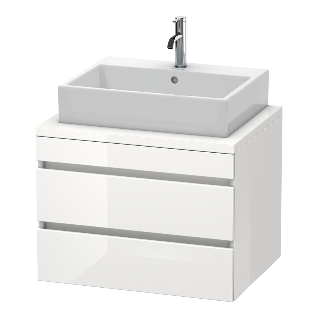 Duravit Meuble sous-lavabo DuraStyle 70x54,8 cm, blanc mat, 2 tiroirs