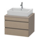 Duravit Meuble sous-lavabo DuraStyle 70x54,8 cm, blanc mat, 2 tiroirs-1