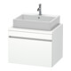 Duravit Meuble sous-lavabo DuraStyle 70x54,8 cm, blanc mat, pour console, 1 tiroir-1