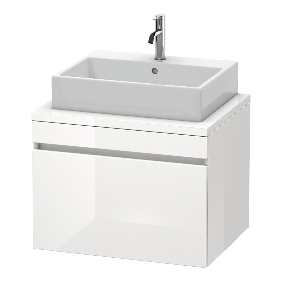 Duravit Meuble sous-lavabo DuraStyle 70x54,8 cm, blanc mat, pour console, 1 tiroir