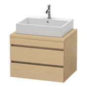 Duravit Meuble sous lavabo DuraStyle 70x54,8 cm, chêne naturel, 2 tiroirs-1