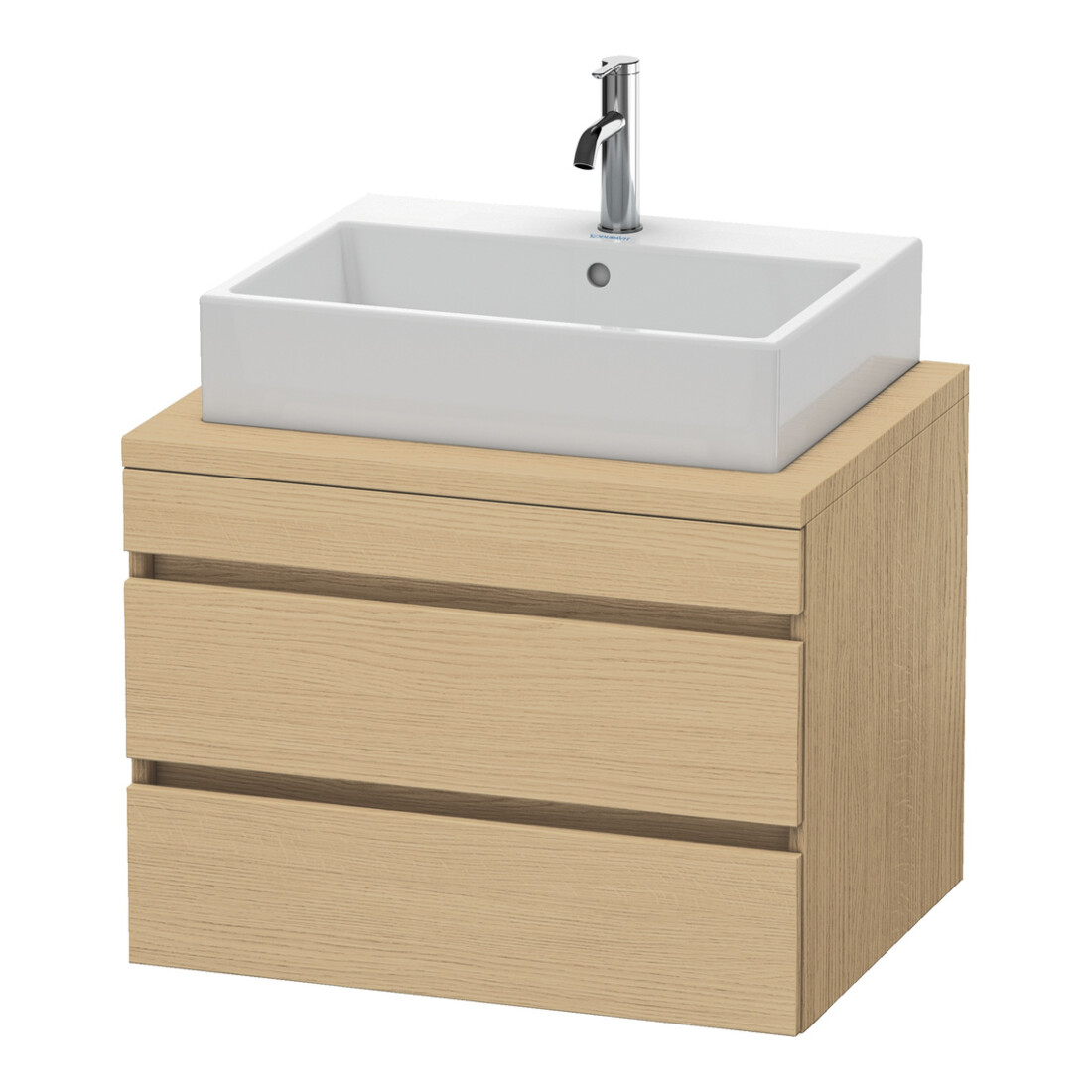 Duravit Meuble sous lavabo DuraStyle 70x54,8 cm, chêne naturel, 2 tiroirs