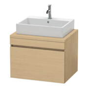 Duravit Meuble sous-lavabo DuraStyle 70x54,8 cm, chêne naturel, pour console, 1 tiroir