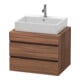 Duravit Meuble sous lavabo DuraStyle 70x54,8 cm, noyer naturel, 2 tiroirs-1