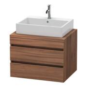 Duravit Meuble sous lavabo DuraStyle 70x54,8 cm, noyer naturel, 2 tiroirs