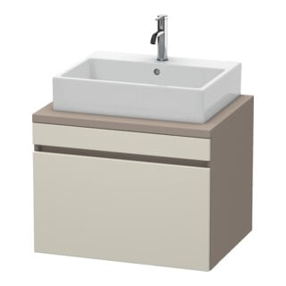 Duravit Meuble sous lavabo DuraStyle 70x54,8 cm, taupe/bas mat, 1 tiroir