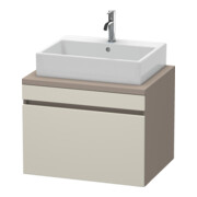 Duravit Meuble sous lavabo DuraStyle 70x54,8 cm, taupe/bas mat, 1 tiroir