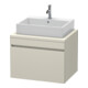 Duravit Meuble sous lavabo DuraStyle 70x54,8 cm, taupe, pour console, 1 tiroir-1