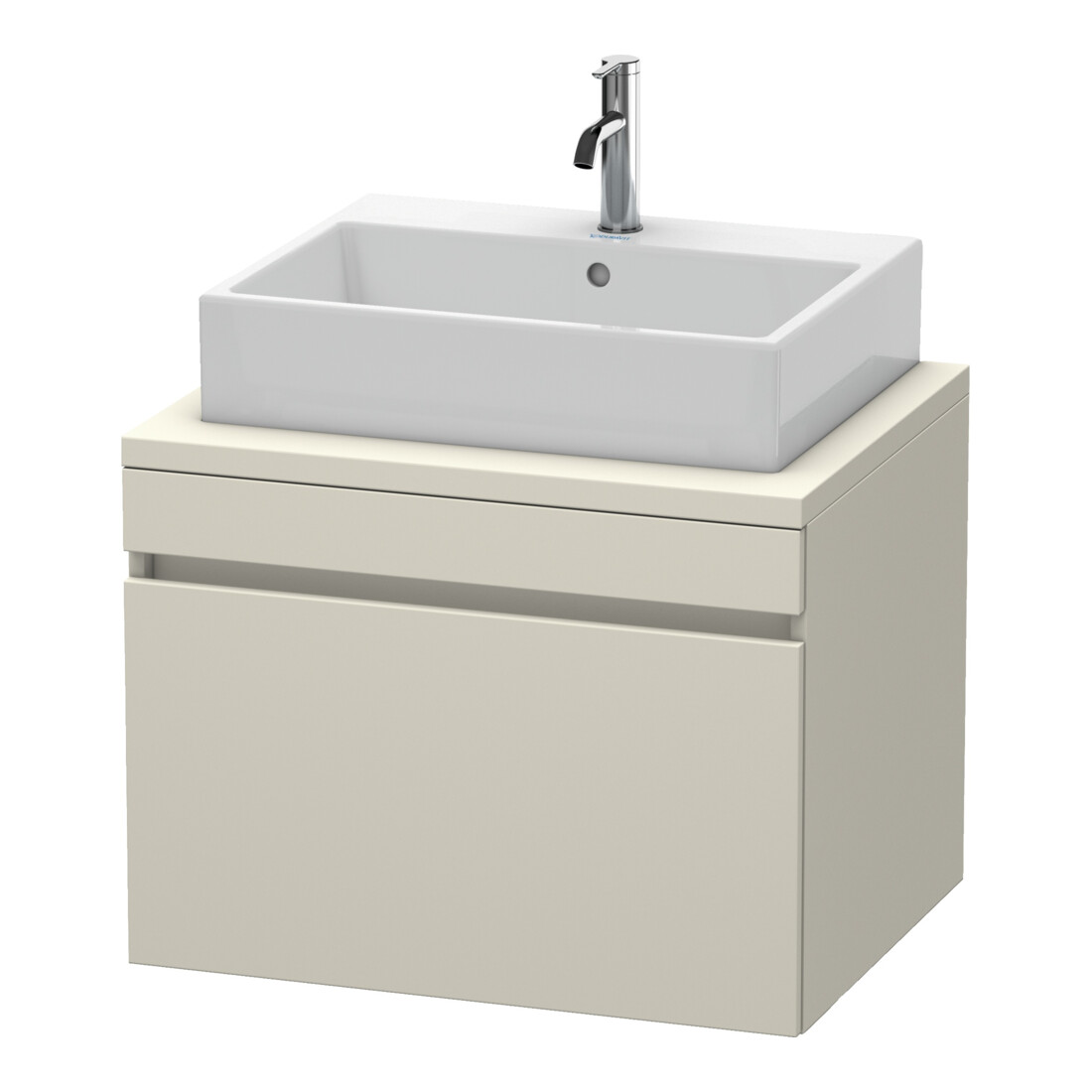 Duravit Meuble sous lavabo DuraStyle 70x54,8 cm, taupe, pour console, 1 tiroir