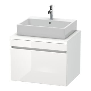 Duravit Meuble sous-lavabo DuraStyle 70x54,8cm, blanc brillant/bois, 1 tiroir