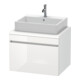 Duravit Meuble sous-lavabo DuraStyle 70x54,8cm, blanc brillant/bois, 1 tiroir-1
