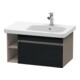 Duravit Meuble sous-lavabo DuraStyle 73x44,8 cm, B R, blanc œuf/basalte, 1 tiroir-1