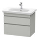 Duravit Meuble sous lavabo DuraStyle 73x44,8 cm, béton gris, 2 tiroirs, suspendu-1