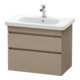 Duravit Meuble sous lavabo DuraStyle 73x44,8 cm, blanc, 2 tiroirs, suspendu-1
