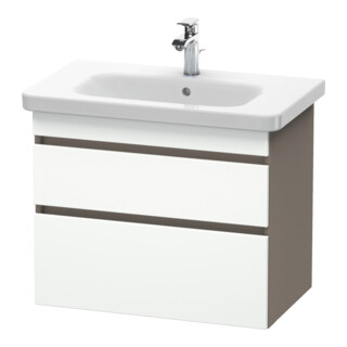 Duravit Meuble sous lavabo DuraStyle 73x44,8 cm, blanc, avec 2 tiroirs, suspendu