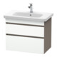 Duravit Meuble sous lavabo DuraStyle 73x44,8 cm, blanc, avec 2 tiroirs, suspendu-1