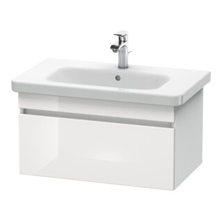 Duravit Meuble sous lavabo DuraStyle 73x44,8 cm, blanc brillant/blanc mat, 1 tiroir, suspendu