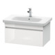 Duravit Meuble sous lavabo DuraStyle 73x44,8 cm, blanc brillant/blanc mat, 1 tiroir, suspendu-1